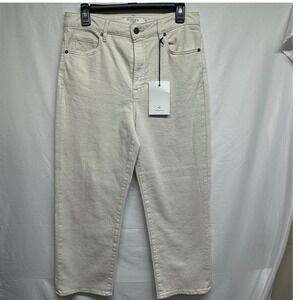 HIDDEN NYC Tracey High Rise Straight Leg Jeans Cream Ecru Size‎ 30 New With Tags